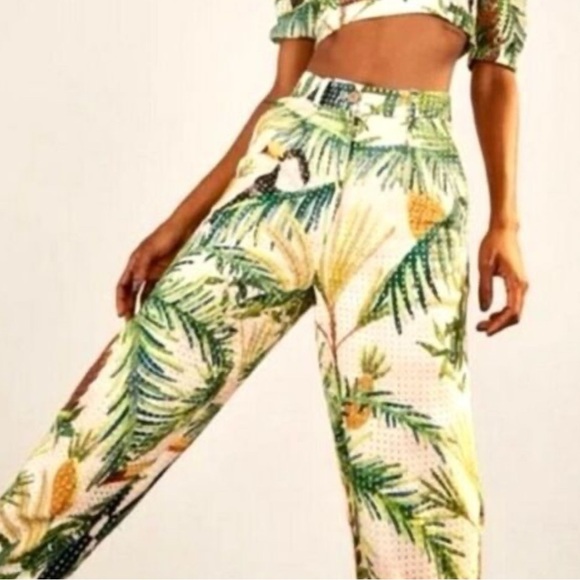 FARM Rio Toucan Paradise Eyelet Pants - Picture 6 of 16
